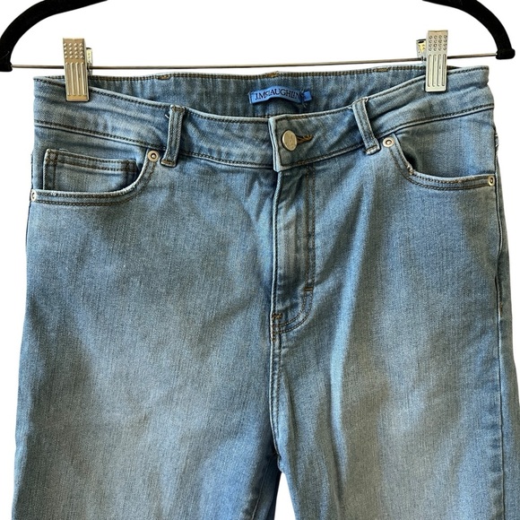 J MCLAUGHLIN GALVESTON JEANS 8 CROPPED STRAIGHT LEG HI RISE STRETCH DENIM - Picture 3 of 11